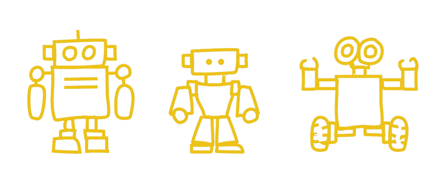 Yellow 3 Robots